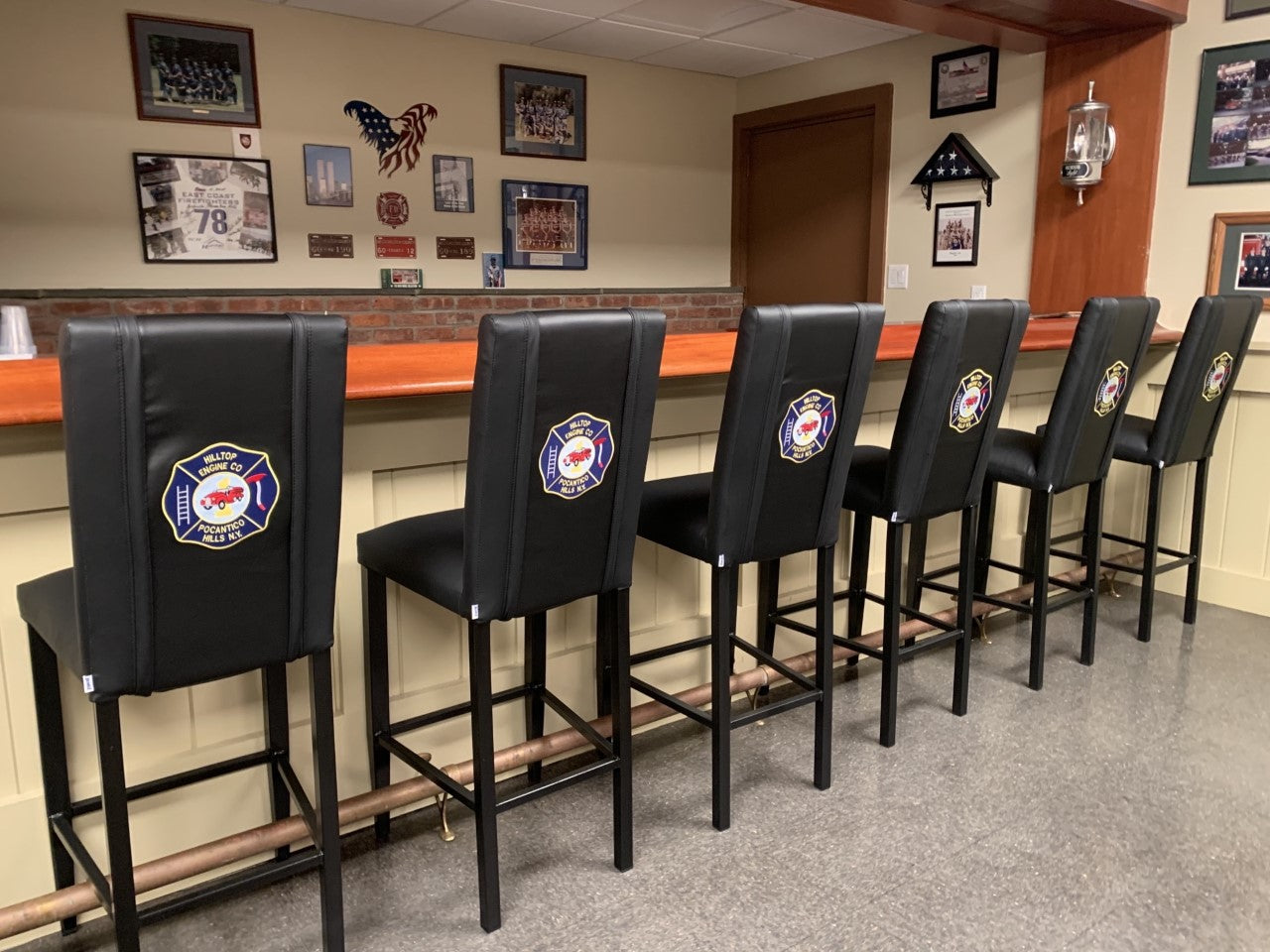 Fixed Bar Stool 2000 with Custom Logo