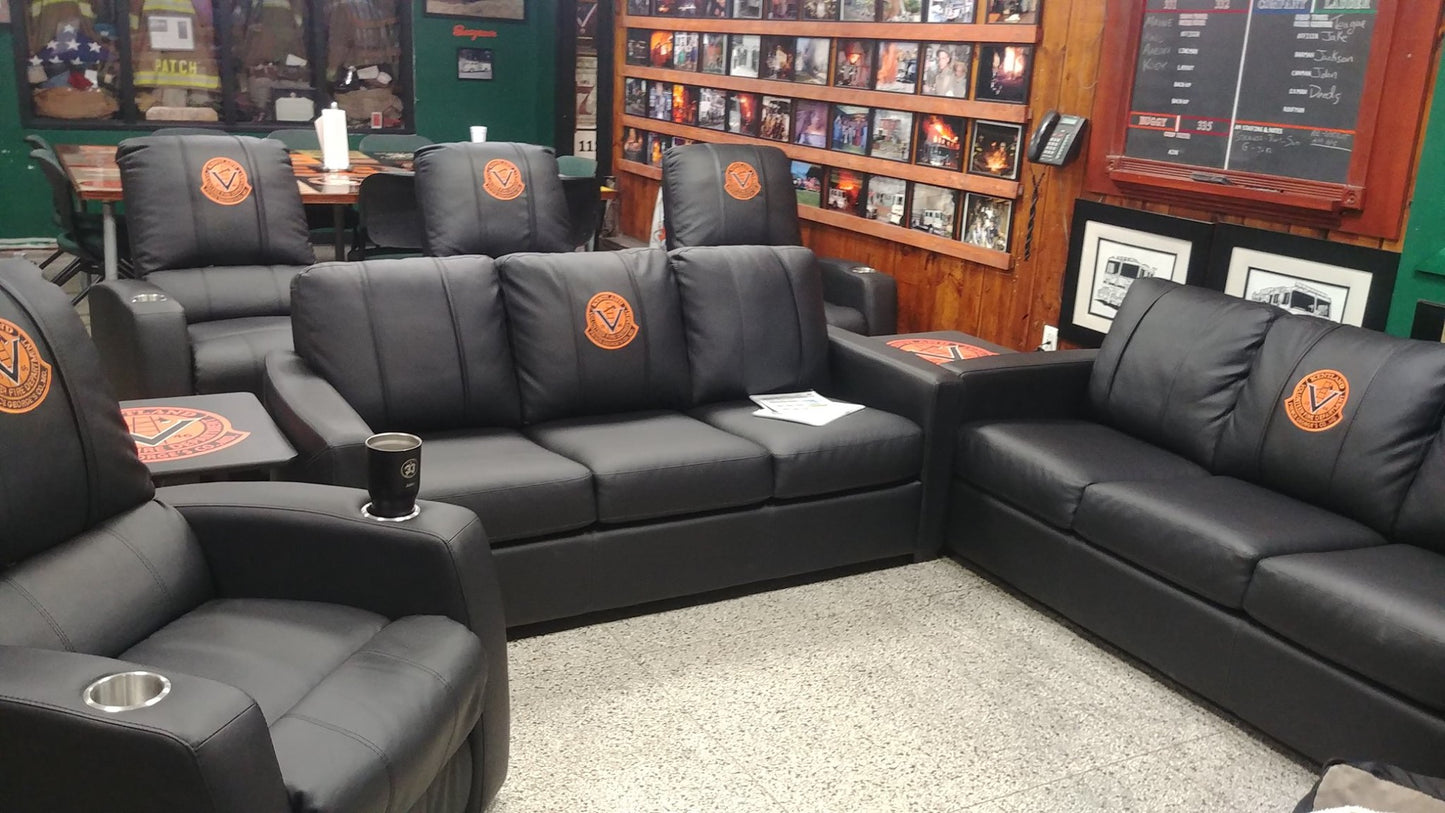 Xcalibur Stationary Sofa - Top Grain Leather Blank