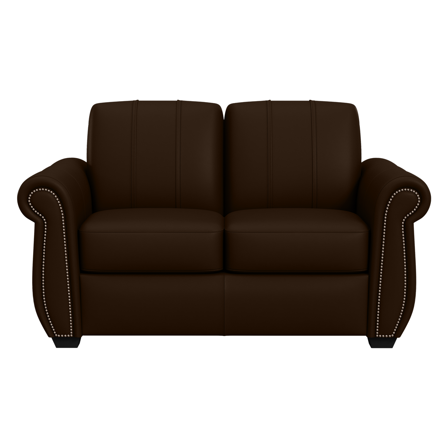 Chesapeake Stationary Loveseat in Top Grain Leather with Custom Logo
