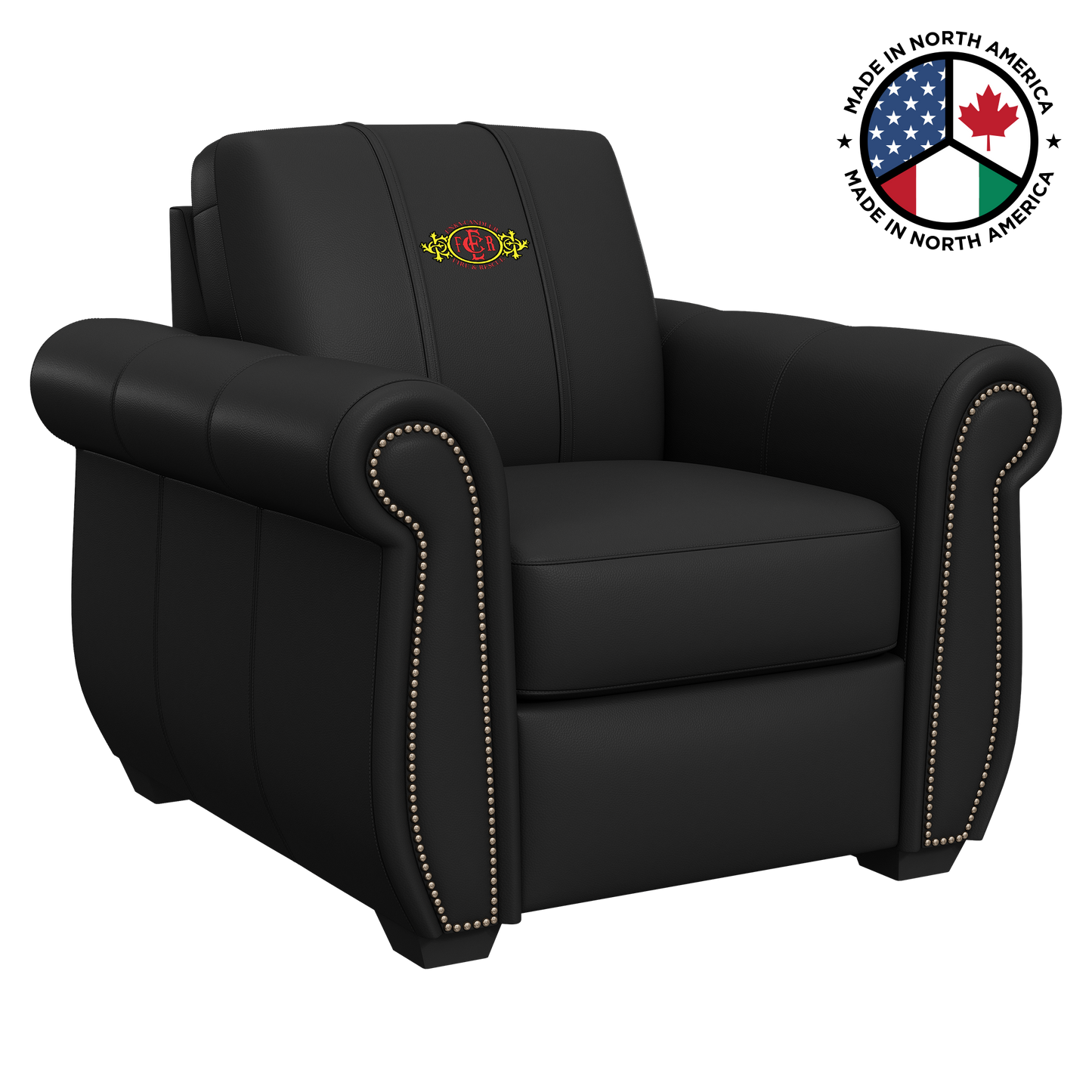 Chesapeake Club Chair - Synthetic Leather (Custom Logo)