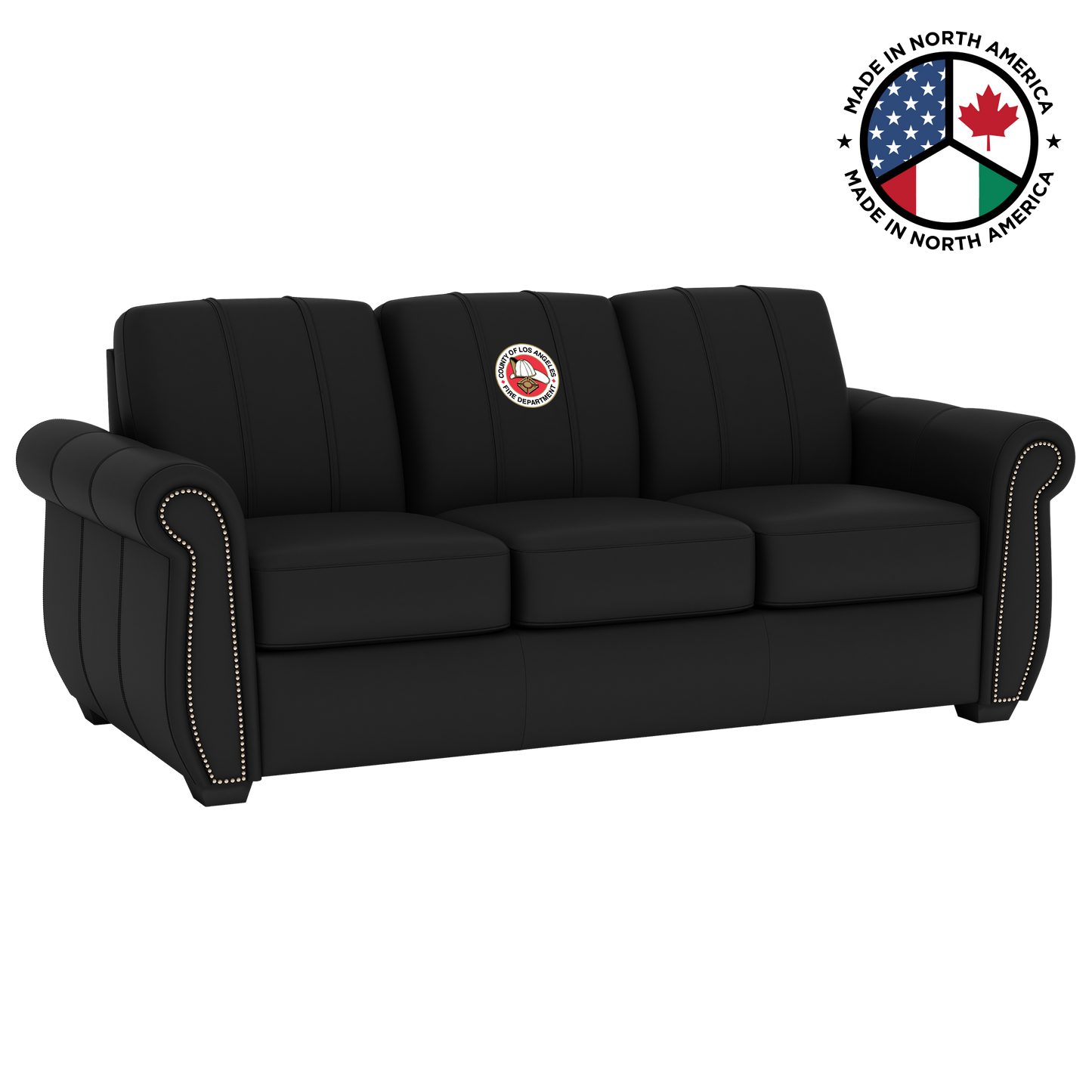 Chesapeake Stationary Sofa - Synthetic Leather with Custom Logo