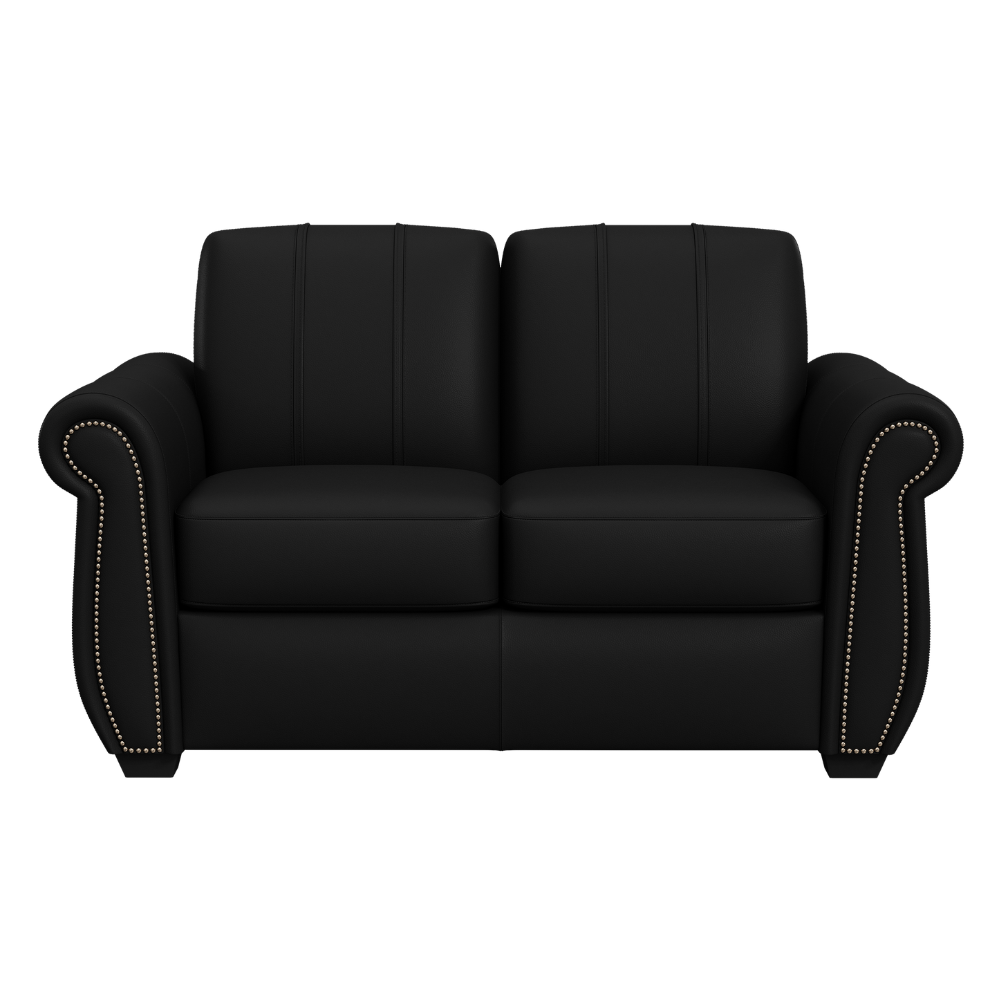 Chesapeake Stationary Loveseat in Synthetic Leather with Nailhead Trim