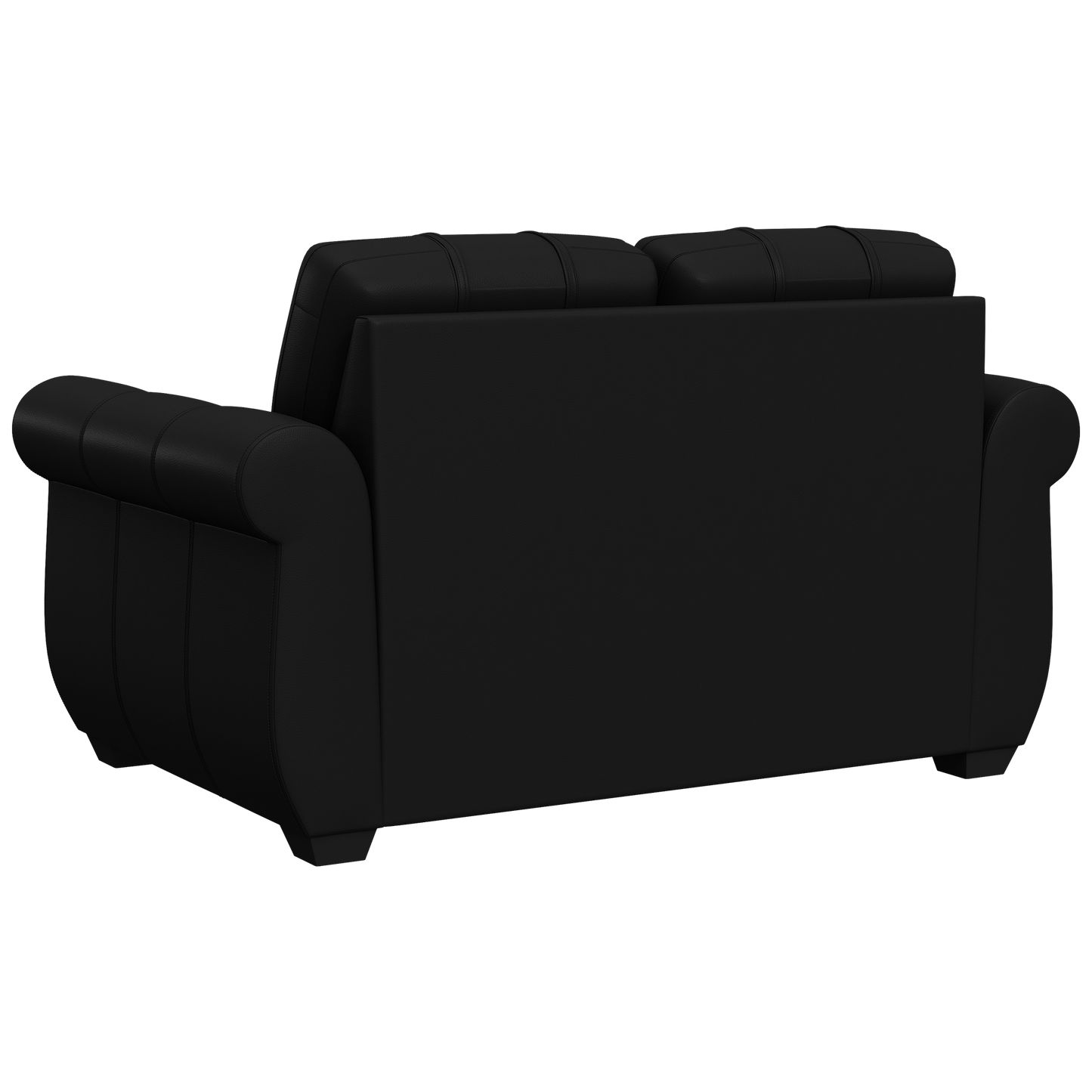 Chesapeake Stationary Loveseat in Synthetic Leather with Nailhead Trim