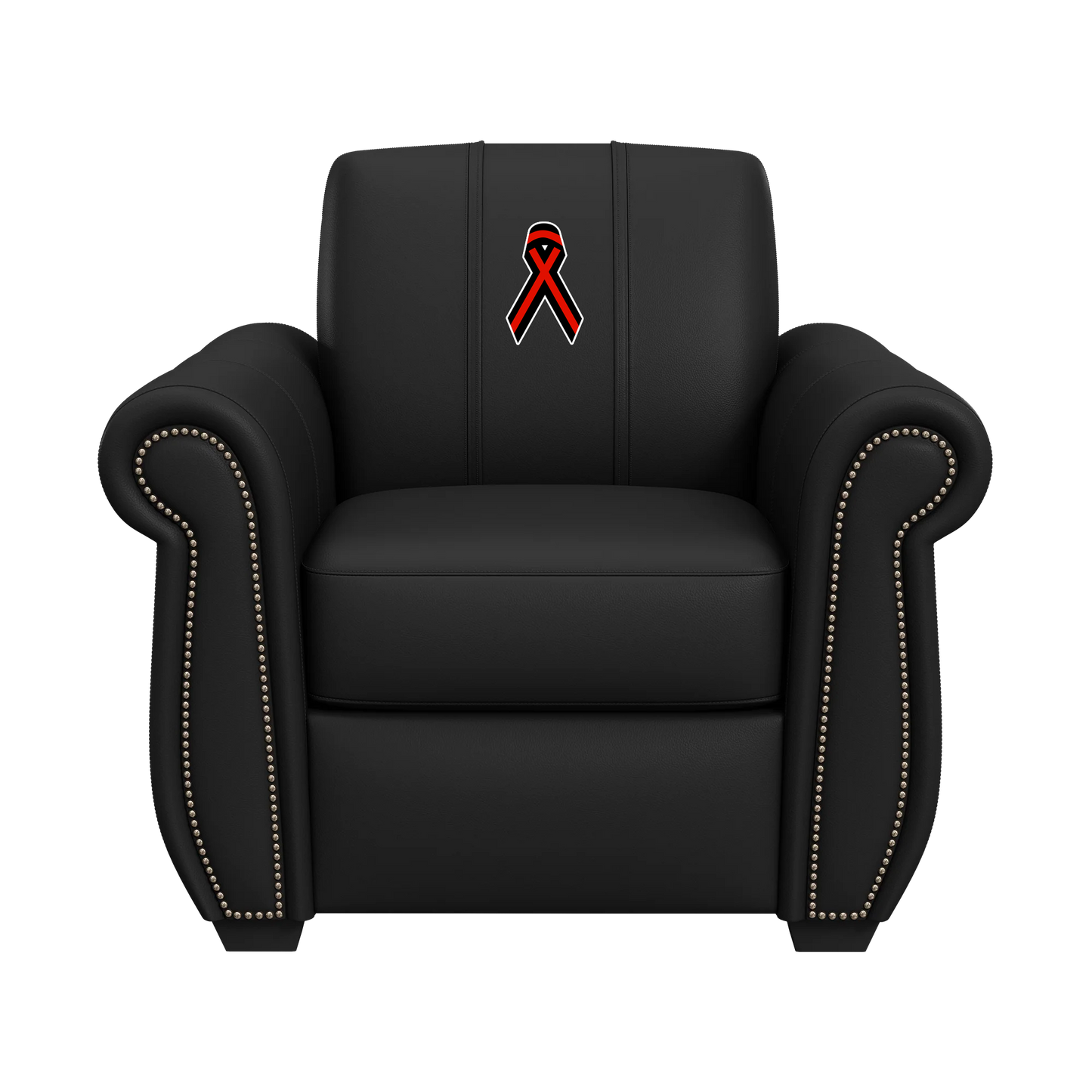 Chesapeake Club Chair in Synthetic Leather with First Resonder Logo