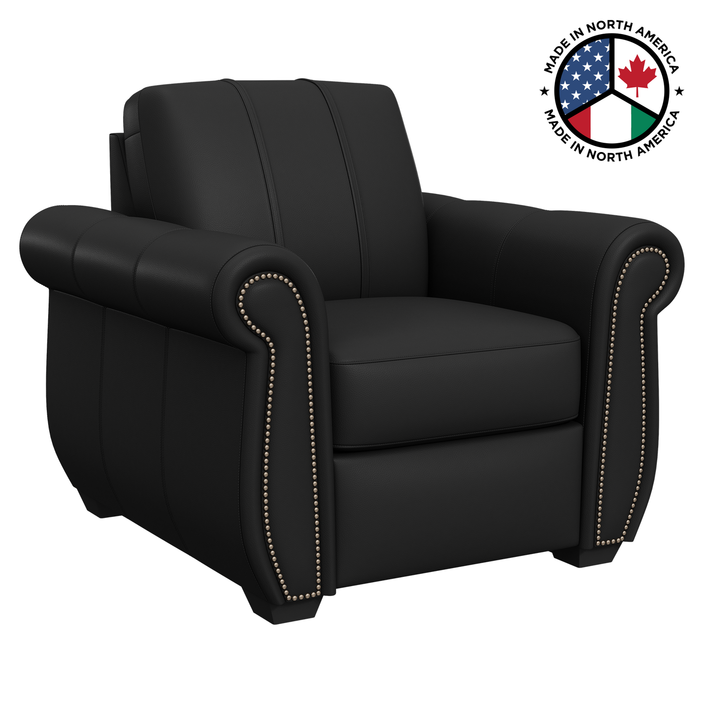 Chesapeake Club Chair in Synthetic Leather with First Resonder Logo