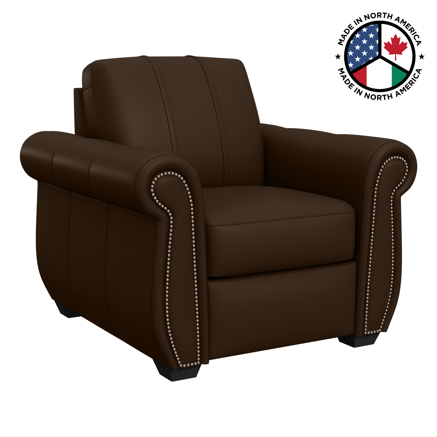 Chesapeake Club Chair in Top Grain Leather with First Responder Logo