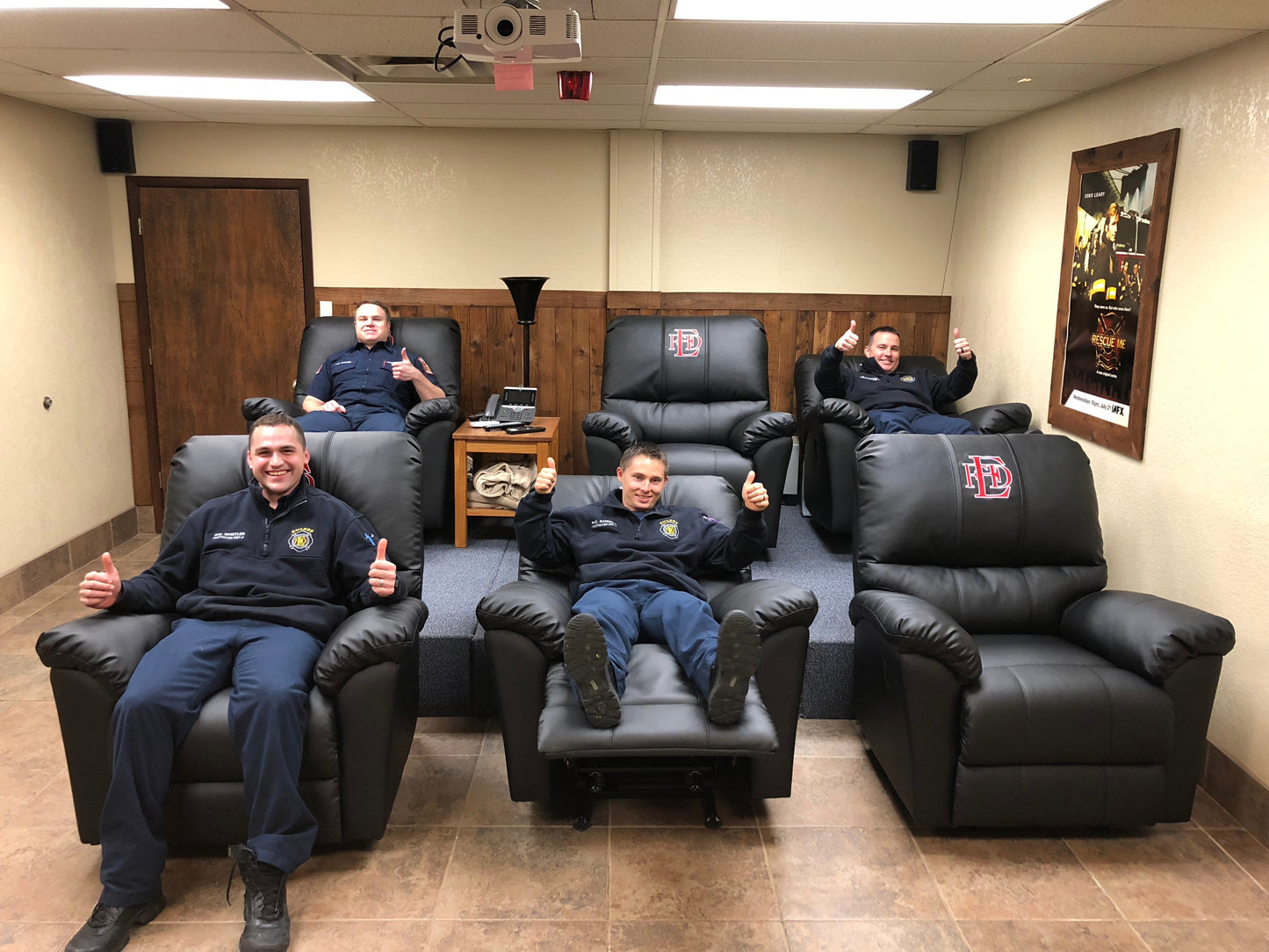Rocker Recliner with First Resonder Logo