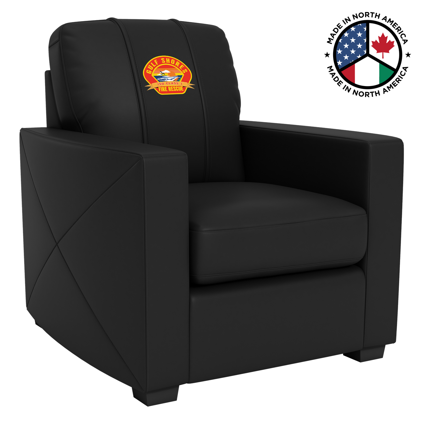 XCalibur Club Chair - Top Grain Leather with Custom Logo