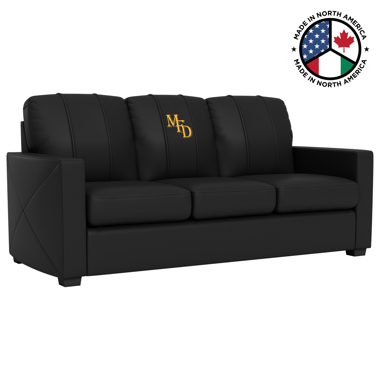 Xcalibur Stationary Sofa - Top Grain Leather with Custom Logo