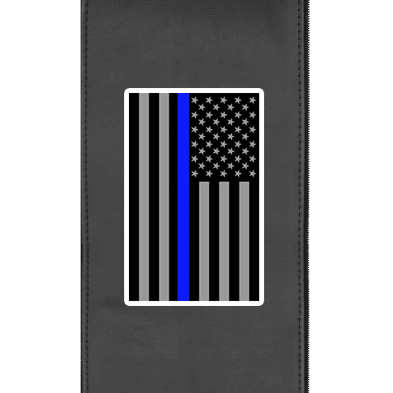 Blue Line Flag Vertical Logo Panel