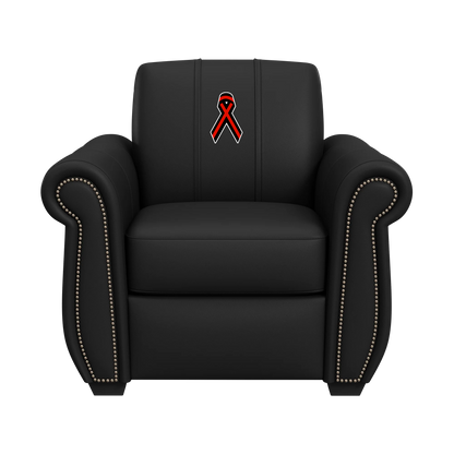 Chesapeake Club Chair in Synthetic Leather with First Resonder Logo