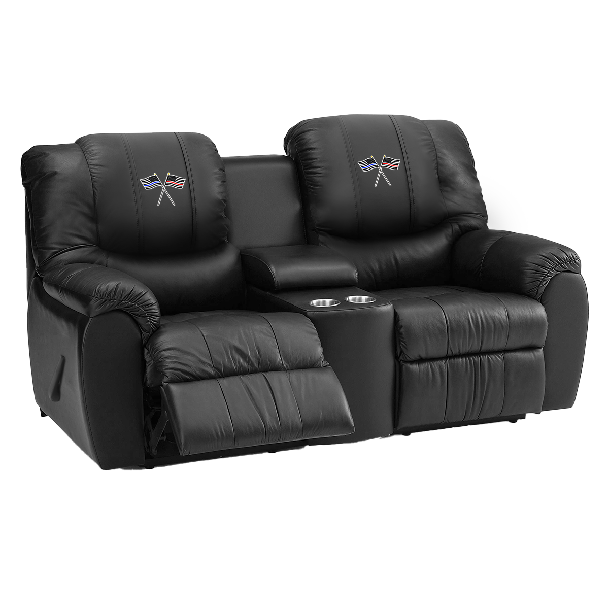 Crew Reclining Loveseat with Custom Logo