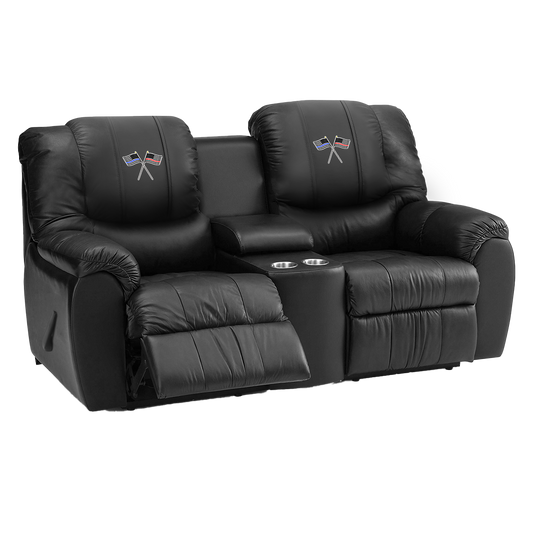 Crew Reclining Loveseat with Custom Logo