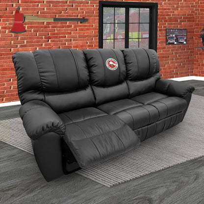 Crew Reclining Sofa with First Responder Logo