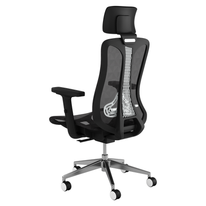 Glide Ergonomic Mesh Office Chair with Headrest and Lumbar Support